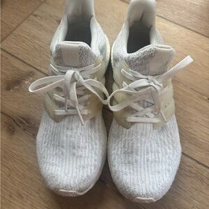 Adidas Ultra Boost White Knit Sneakers